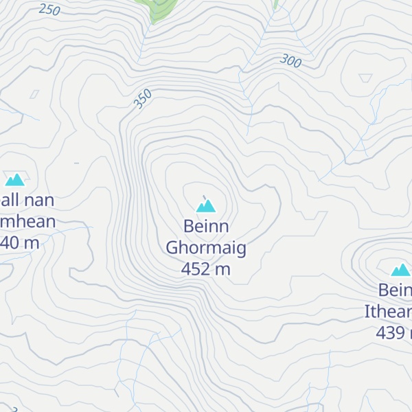 Map of Beinn Ghormaig