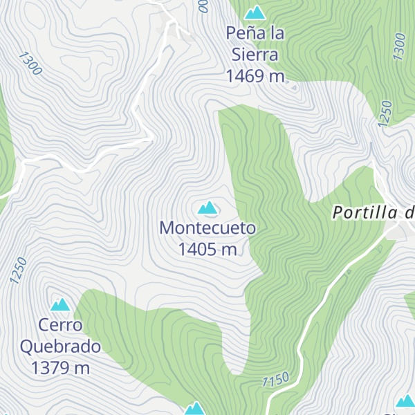 Map of Montecueto
