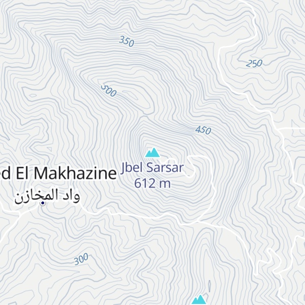 Map of Jbel Sarsar