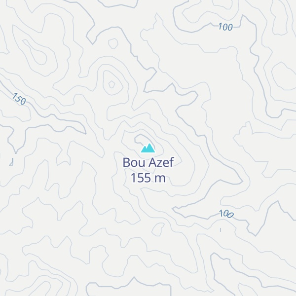 Map of Bou Azef