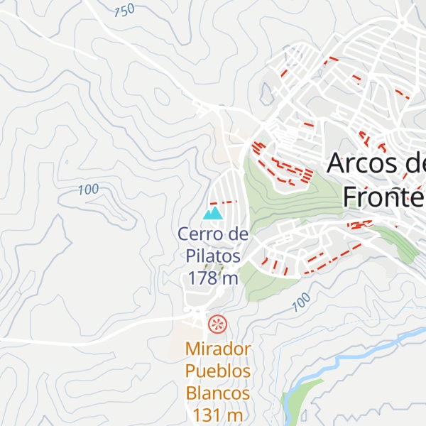 Map of Cerro de Pilatos