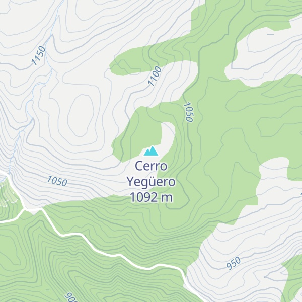 Map of Cerro Yegüero