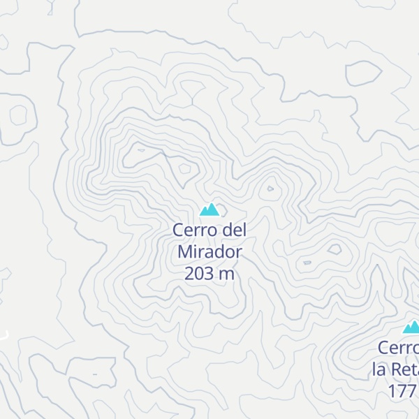 Map of Cerro del Mirador