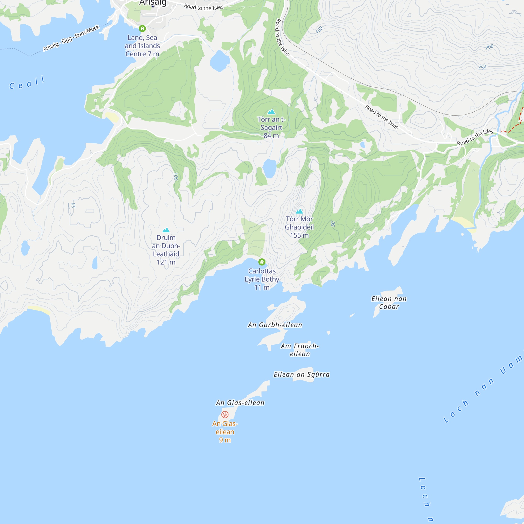 Carlottas Eyrie Bothy map