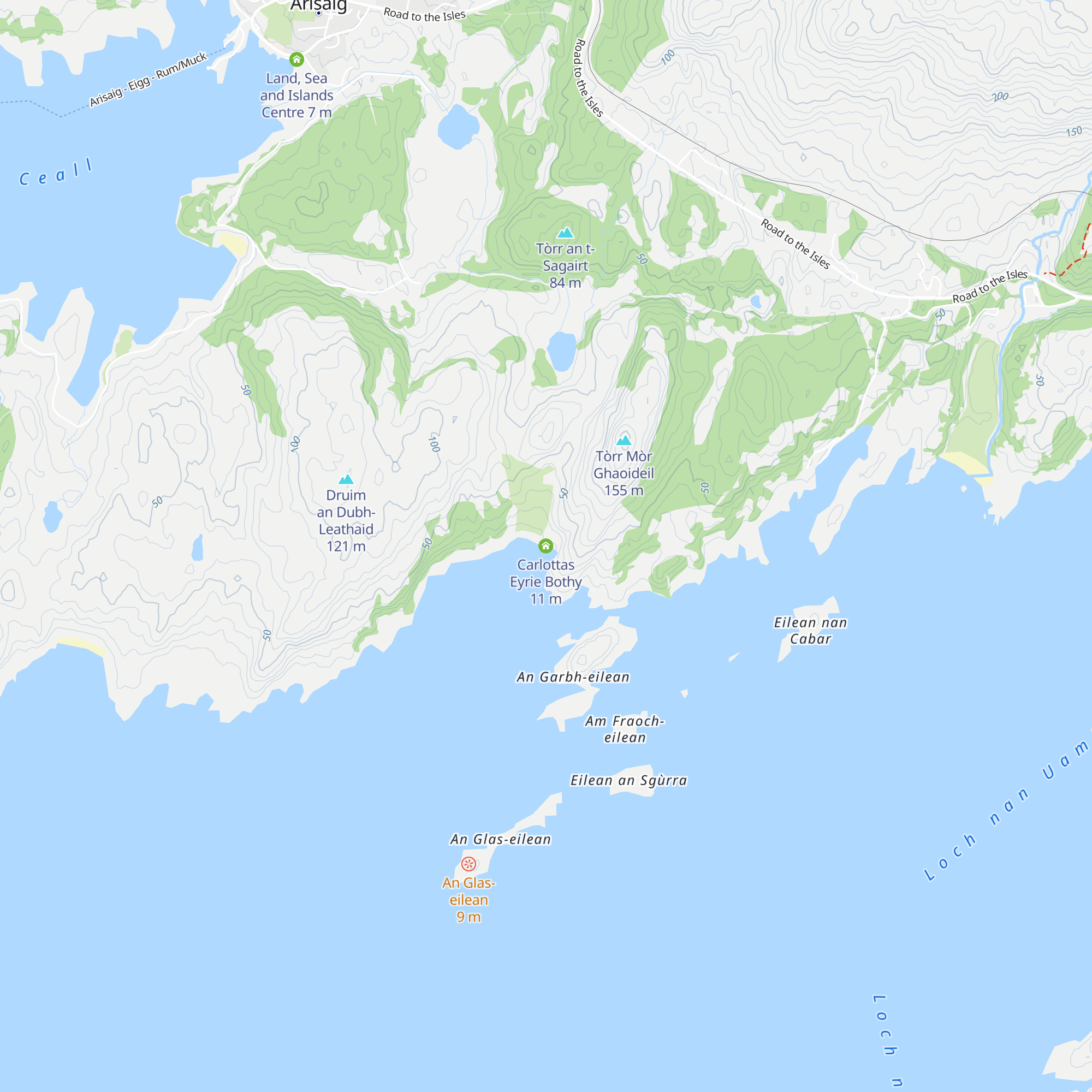 Carlottas Eyrie Bothy map