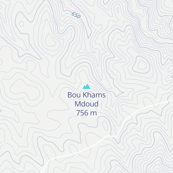 Map of Bou Khams Mdoud