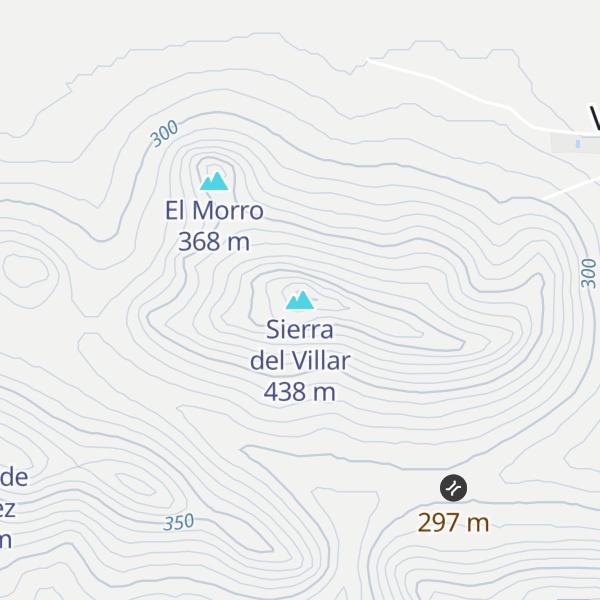 Map of Sierra del Villar
