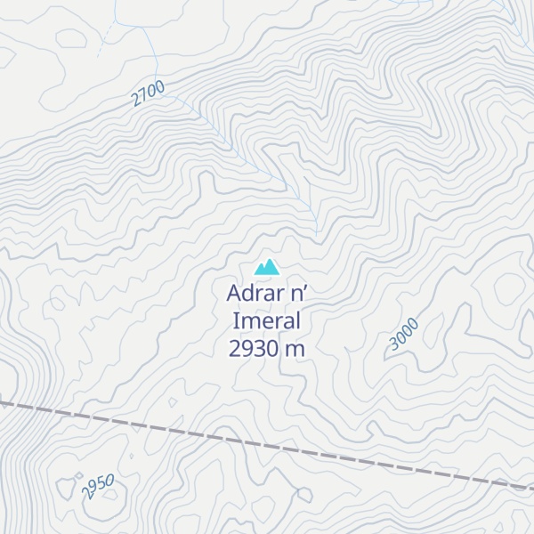 Map of Adrar n’ Imeral