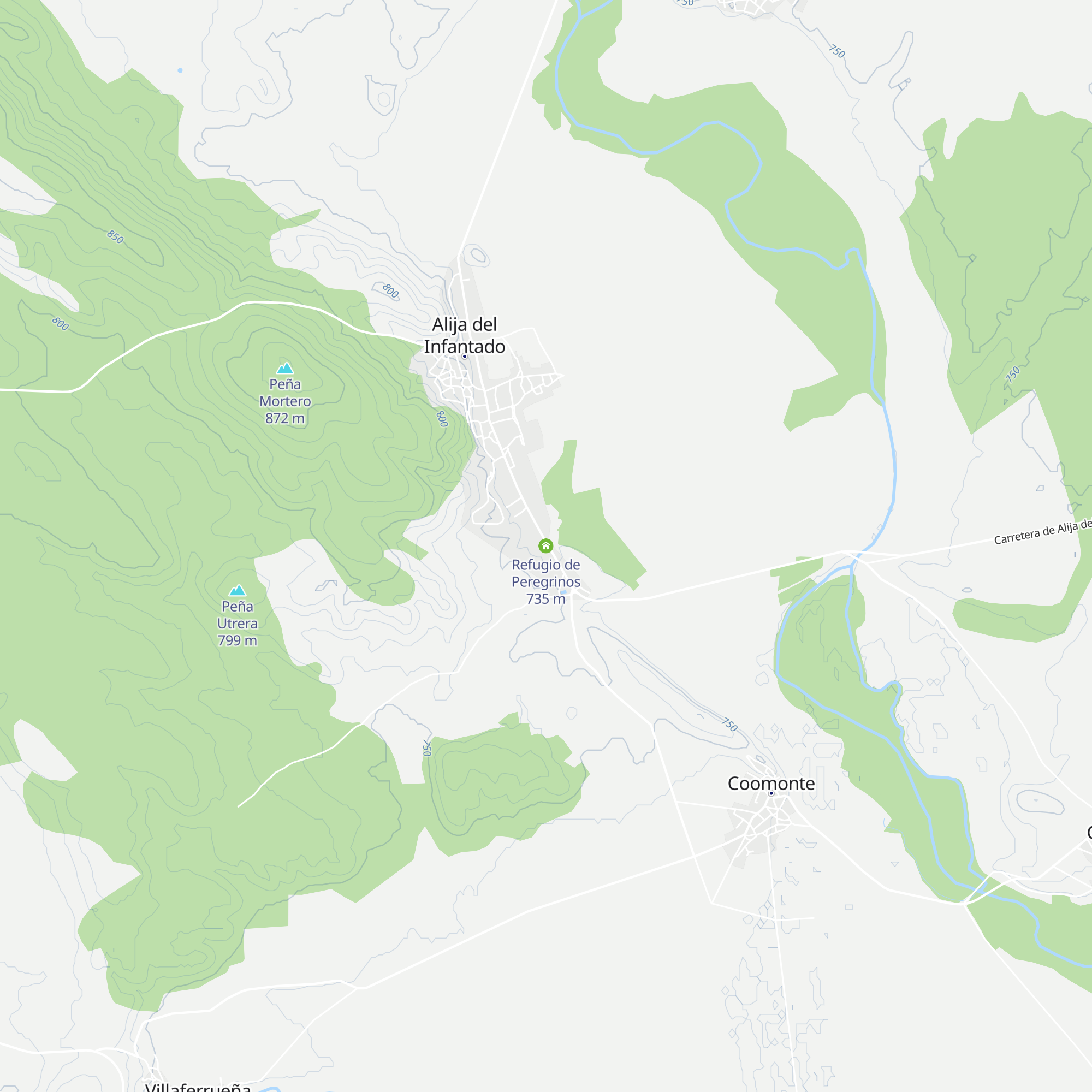 Refugio de Peregrinos map