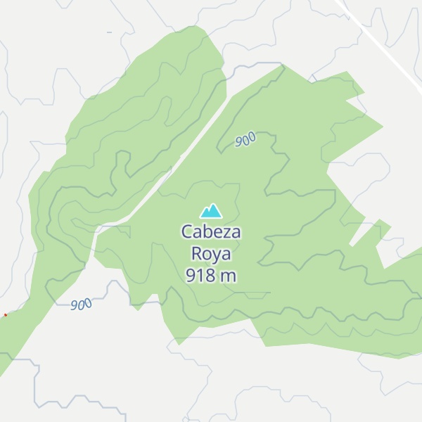 Map of Cabeza Roya