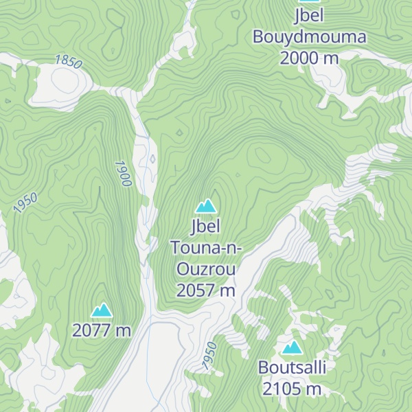 Map of Jbel Touna-n-Ouzrou