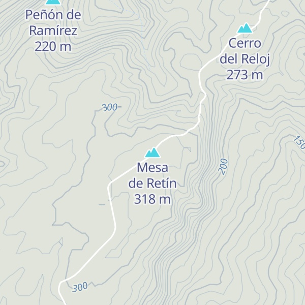 Map of Mesa de Retín