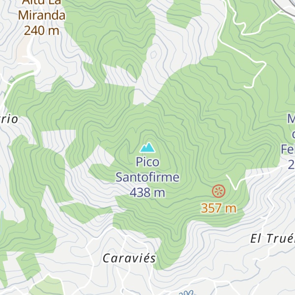 Map of Pico Santofirme