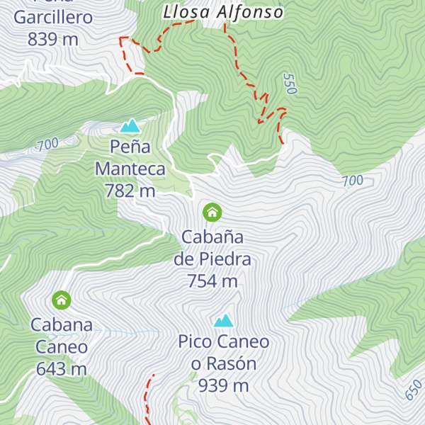 Map of Cabaña de Piedra
