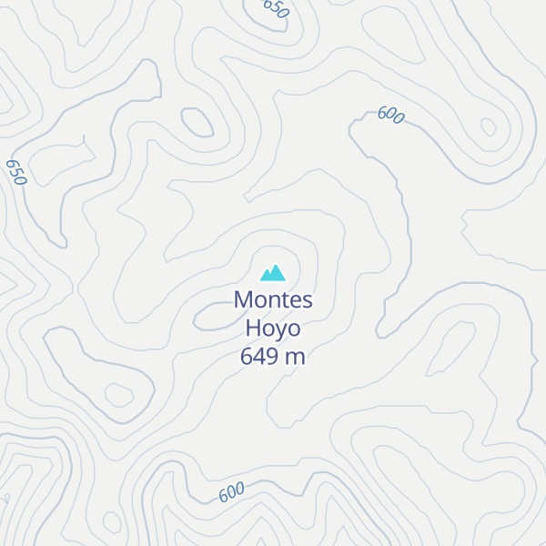 Map of Montes Hoyo