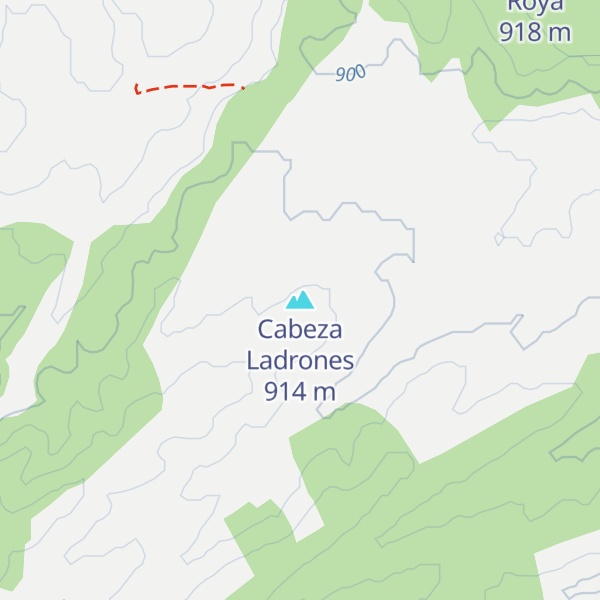 Map of Cabeza Ladrones