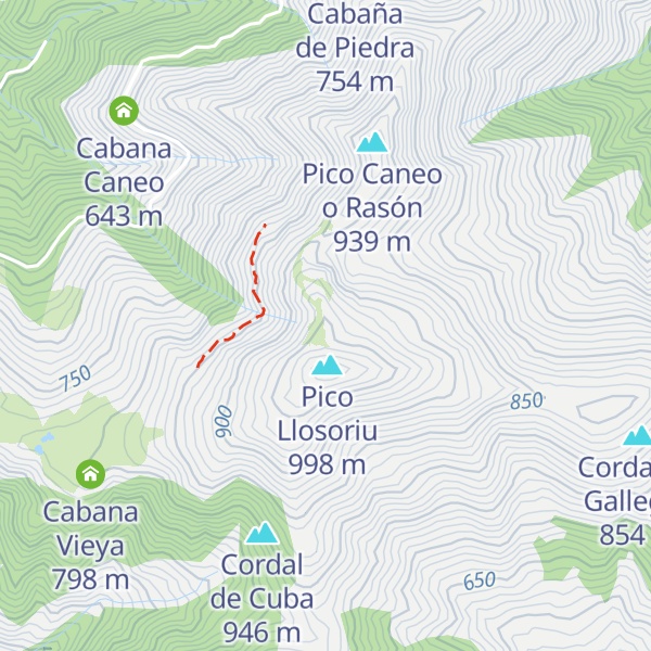 Map of Pico La Vara
