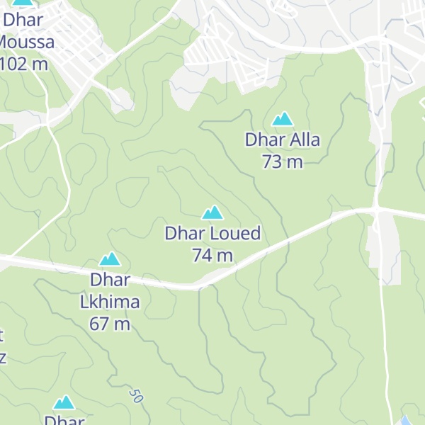 Map of Dhar Loued
