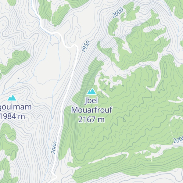 Map of Jbel Mouarfrouf