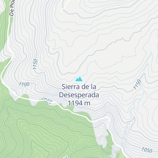 Map of Sierra de la Desesperada