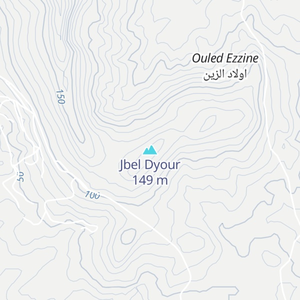Map of Jbel Dyour