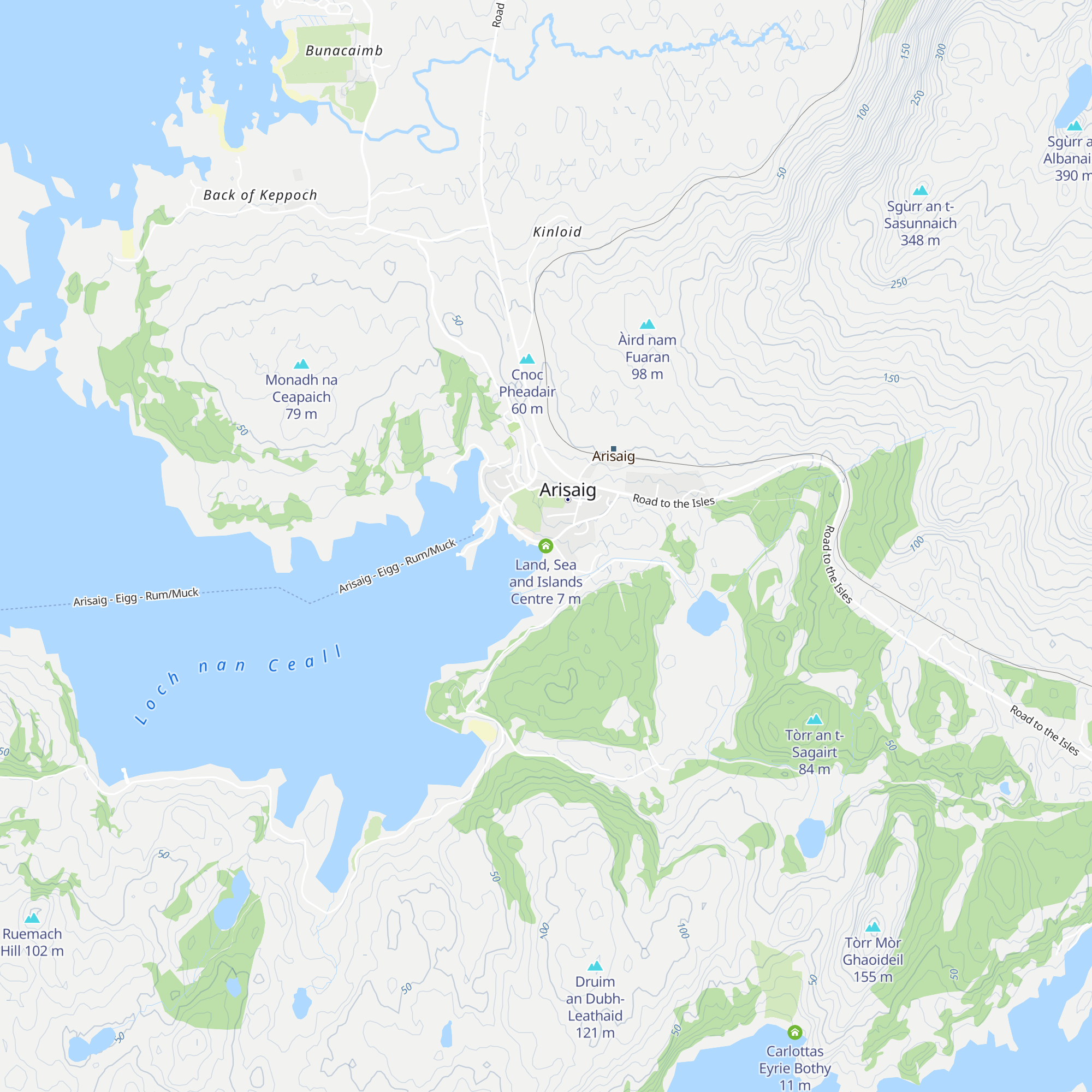 Land, Sea and Islands Centre map