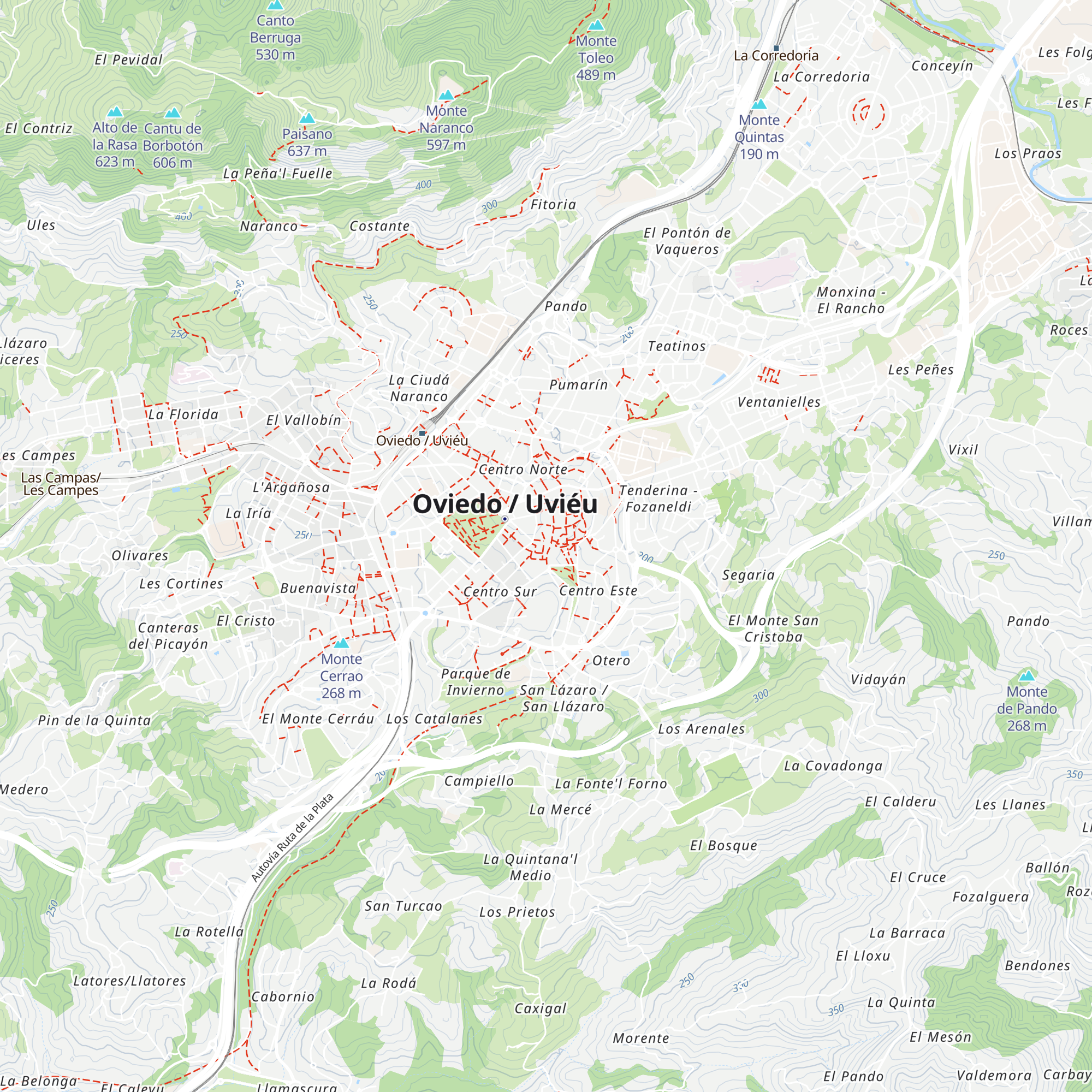 Asturias Tourist Information Center map