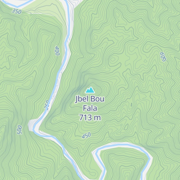 Map of Jbel Bou Fala