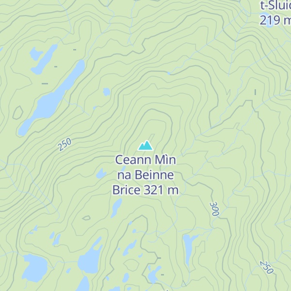 Map of Ceann Mìn na Beinne Brice