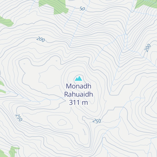 Map of Monadh Rahuaidh