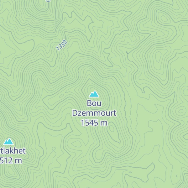 Map of Bou Dzemmourt