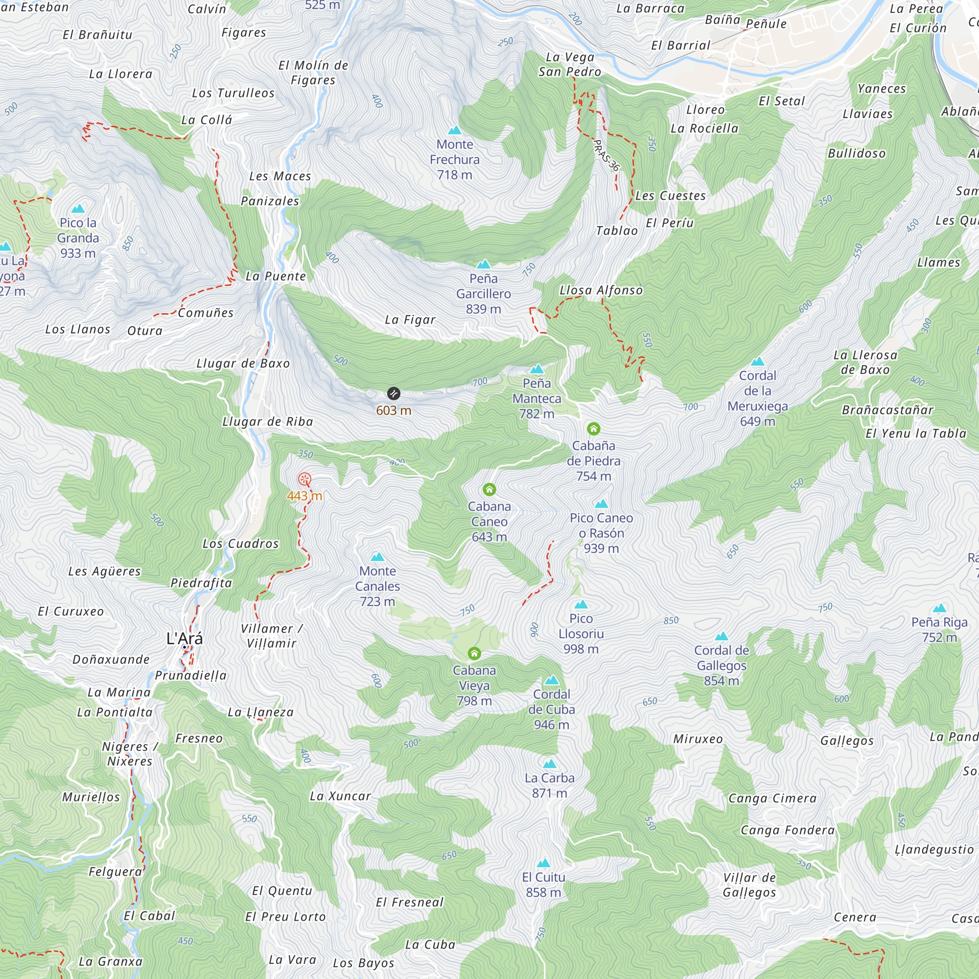 Cabana Caneo map