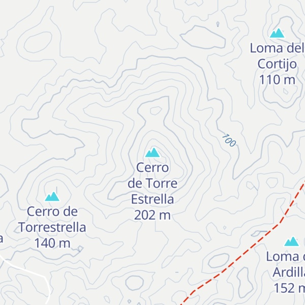 Map of Cerro de Torre Estrella