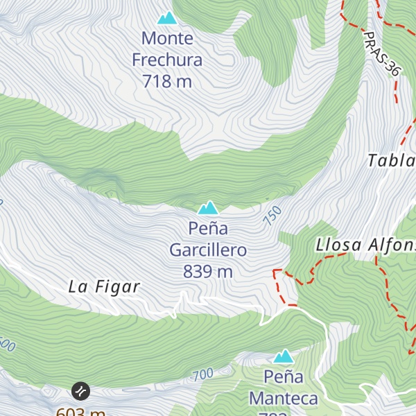 Map of Peña Garcillero