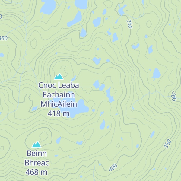 Map of Cnoc Leaba Eachainn 'ic Ailein