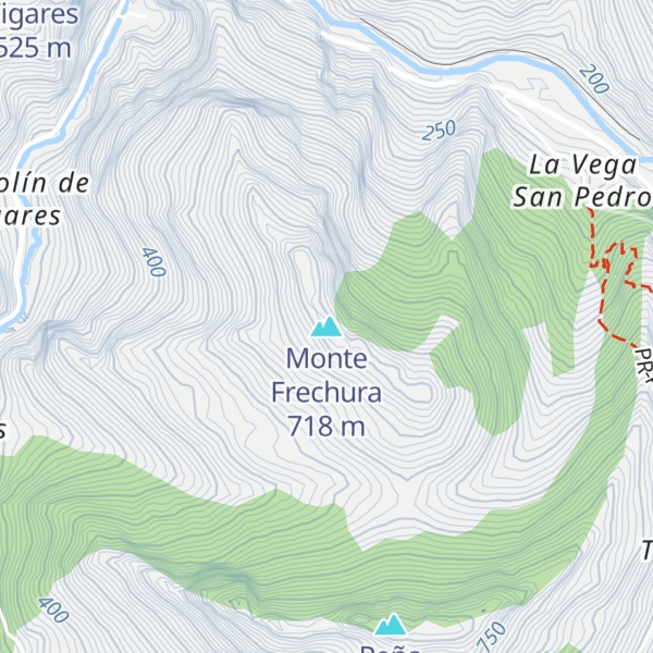 Map of Monte Frechura