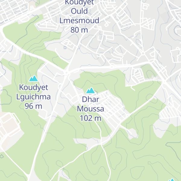 Map of Dhar Moussa