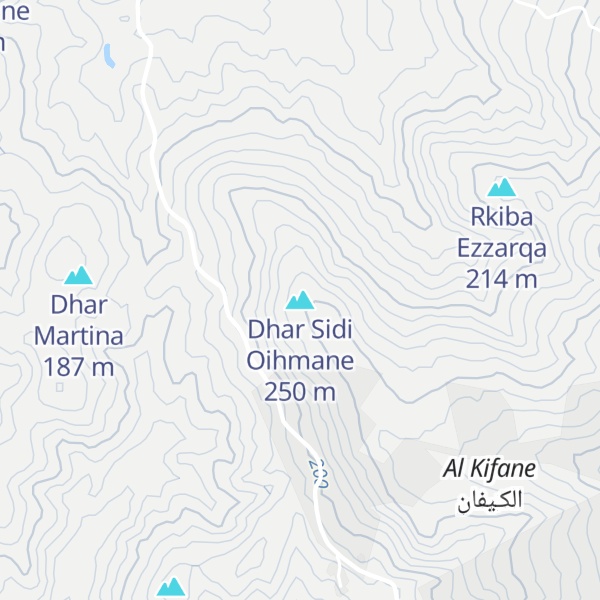 Map of Dhar Sidi Oihmane