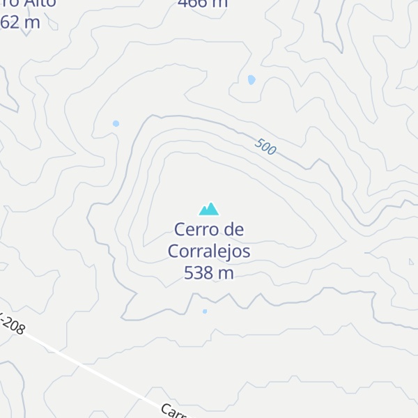 Map of Cerro de Corralejos