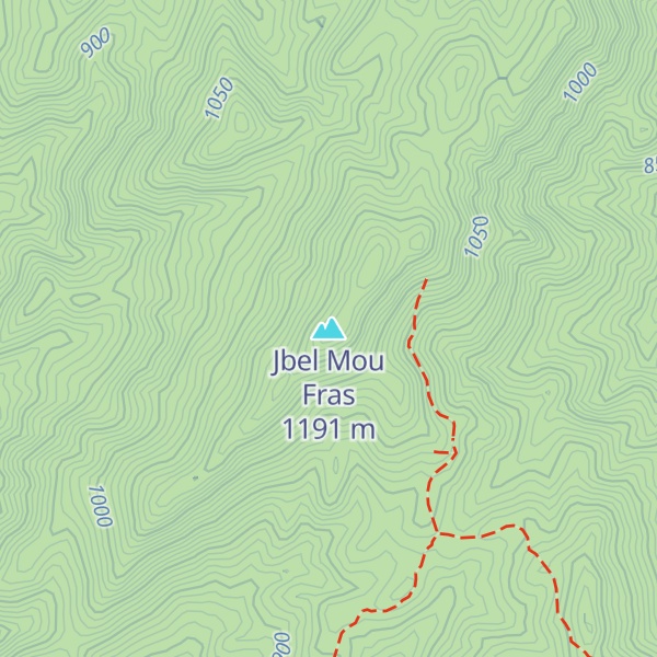 Map of Jbel Mou Fras
