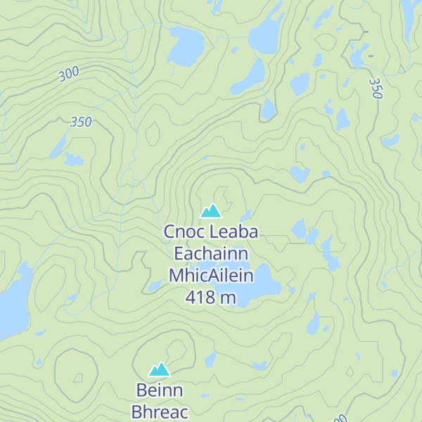 Map of Cnoc Leaba Eachainn MhicAilein