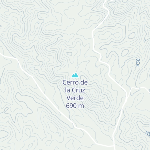 Map of Cerro de la Cruz Verde