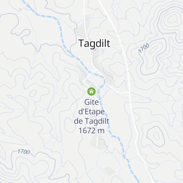 Map of Gite d'Etape de Tagdilt