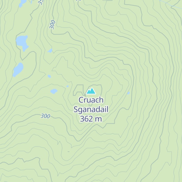 Map of Cruach Sganadail
