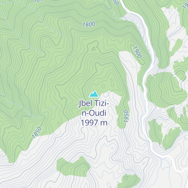 Map of Jbel Tizi-n-Oudi