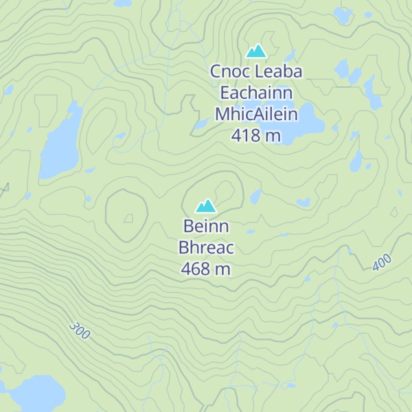 Map of Beinn Bhreac