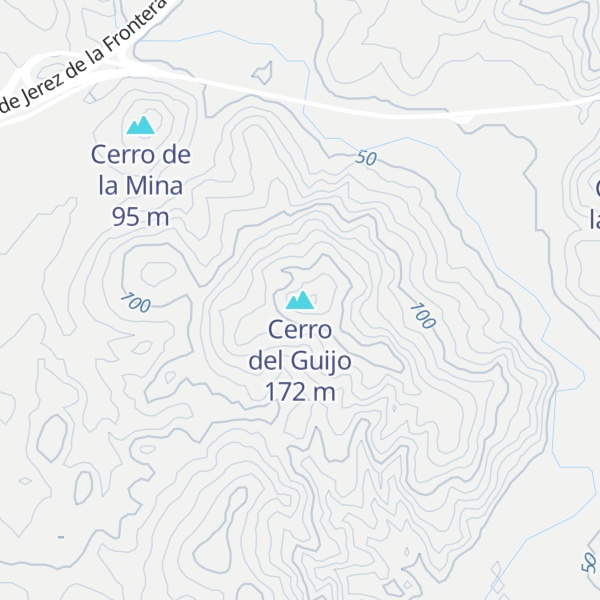 Map of Cerro del Guijo