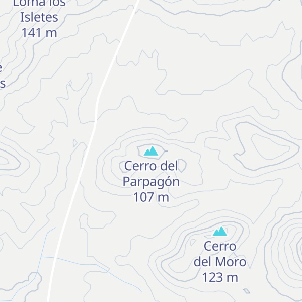 Map of Cerro del Parpagón