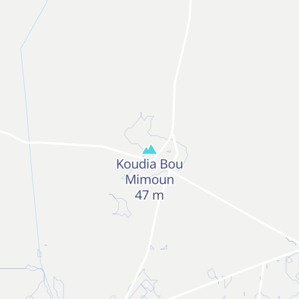 Map of Koudia Bou Mimoun