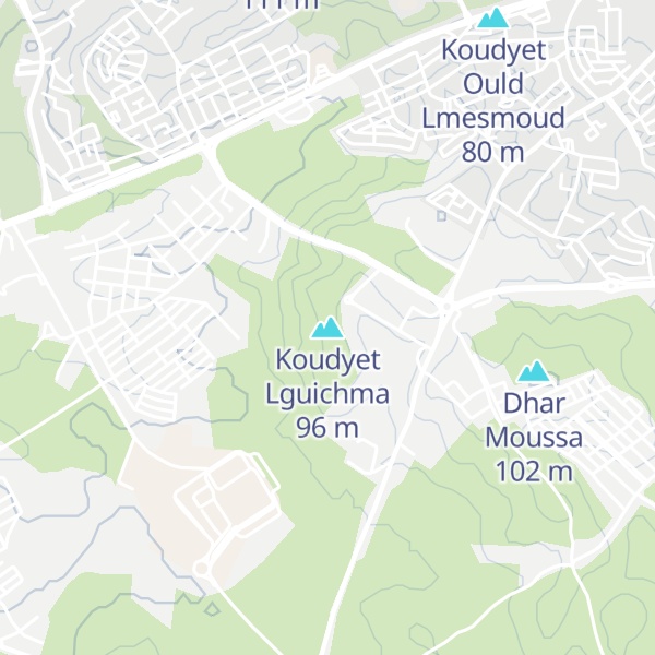 Map of Koudyet Lguichma